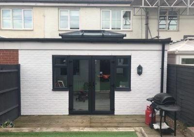 exterior wall in white client photo
